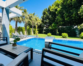 Kemer Çamyuva'da 6 Kişi Kapasiteli, Özel Havuzlu, Modern Villa - 4