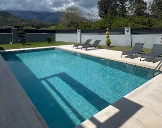 Kemer Çamyuva'da Modern Tasarımlı, Özel Havuzlu, Merkezi Villa - 5