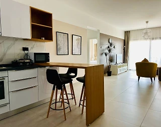 Kıbrıs İskele'de Muhteşem Tesis'te, Ortak Havuzlu, 1+1 Kiralık Daire - 4