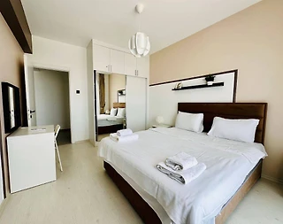 Kıbrıs İskele'de Muhteşem Tesis'te, Ortak Havuzlu, 1+1 Kiralık Daire - 5