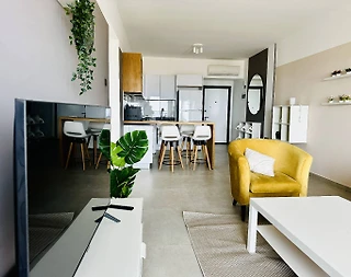 Kıbrıs İskele’de Tesis İçerisinde, Ortak Havuzlu, Modern Daire - 4