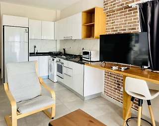 Kıbrıs İskele'de Muhteşem Tesis'te, Ortak Havuzlu, 1+1 Kiralık Daire - 5