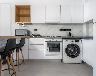 Kıbrıs İskele'de Deniz Manzaralı, Ortak Havuzlu, Tatil Dairesi - 2