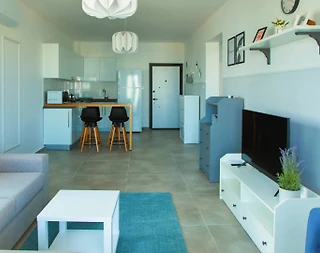 Kıbrıs İskele'de Enfes Deniz Manzaralı, Ortak Havuzlu, Kiralık Tatil Daire - 5