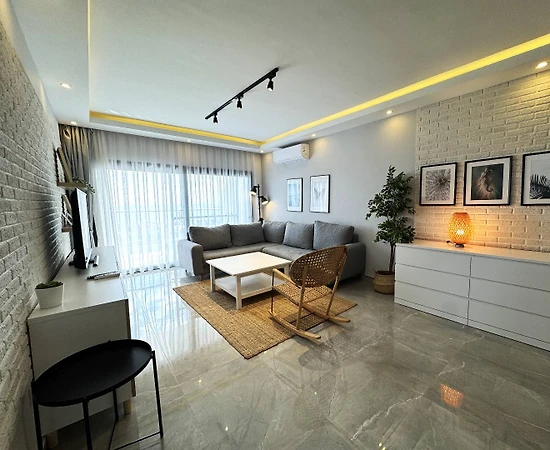 Kıbrıs İskele’de Deniz Manzaralı, Ortak Havuzlu, 2+1 Daire - 1