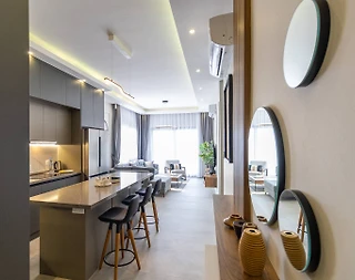 Kıbrıs İskele’de Deniz Manzaralı, Ortak Havuzlu, 2+1 Daire - 4