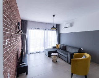 Kıbrıs İskele'de Deniz Manzaralı, Ortak Havuzlu, Tatil Dairesi - 1