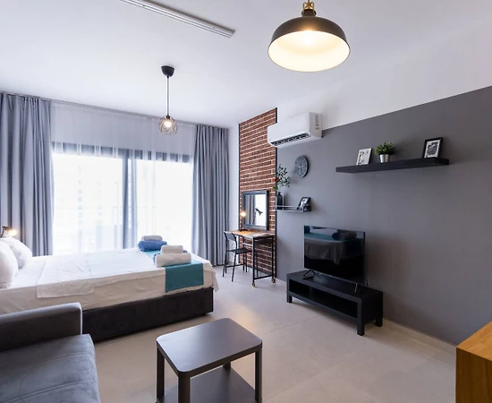 Kıbrıs İskele'de Şehir Manzaralı, Ortak Havuzlu, Tatil Dairesi - 1