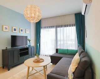 Kıbrıs İskele’de Havuz Manzaralı, Ortak Havuzlu, Konforlu Daire - 1