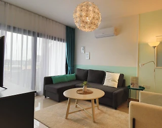 Kıbrıs İskele’de Havuz Manzaralı, Ortak Havuzlu, Konforlu Daire - 3