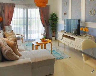 Kıbrıs İskele'de Balayı Çiftlerine Uygun, Ortak Havuzlu, Ferah Daire - 1