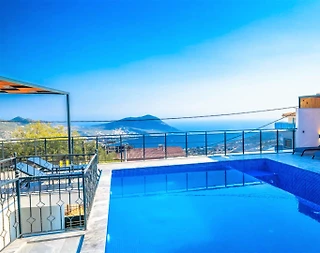 Kalkan Alkbel'de Muhteşem Manzaralı, Özel Havuzlu, Olanaklı Villa - 3