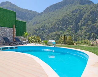 Fethiye Karaağaç'ta Deniz Manzaralı, Özel Havuzlu, Bohem Villa - 5