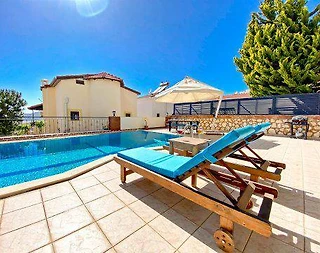 Kaş Kalkan'da Panoramik Deniz Manzaralı, Özel Havuzlu Kiralık Villa - 2