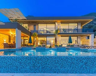 Kalkan Kördere'de Kalabalık Ailelere Uygun, Özel Havuzlu, Lüks Villa - 3