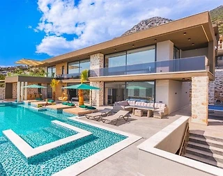 Kalkan Kördere'de Kalabalık Ailelere Uygun, Özel Havuzlu, Lüks Villa - 1