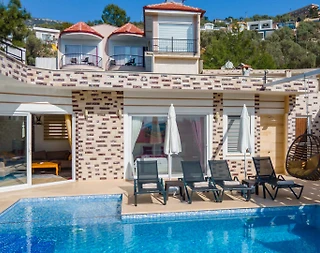 Kaş İslamlar'da Doğayla İç İçe, Sonsuzluk Havuzlu, Konforlu Villa - 3
