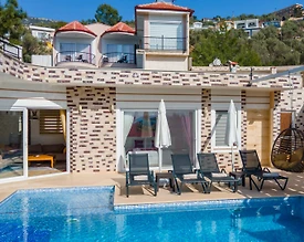 Kaş İslamlar'da Doğayla İç İçe, Sonsuzluk Havuzlu, Konforlu Villa - 3