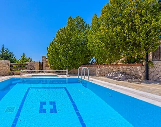 Kaş İslamlar'da Muhteşem Manzaralı, Özel Havuzlu, Jakuzili Villa - 5