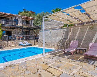 Kaş İslamlar'da Muhteşem Manzaralı, Özel Havuzlu, Jakuzili Villa - 1