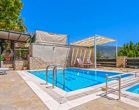 Kaş İslamlar'da Muhteşem Manzaralı, Özel Havuzlu, Jakuzili Villa - 3