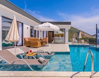 Kaş Bezirgan'da Muhteşem Doğada, Özel Havuzlu, Modern Villa - 1