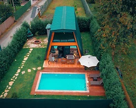 Sapanca Kurtköy'de Doğa İçerisinde, Isıtmalı Havuzlu, Kiralık Bungalov - 2