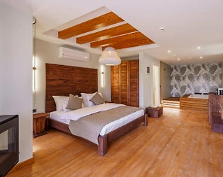Kuşadası Kirazlı'da Dağ Manzaralı, Ortak Havuzlu, Konforlu Suite Oda - 5