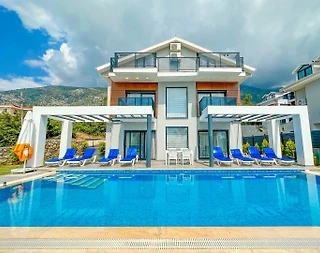 Fethiye Ölüdeniz'de Kalabalık Ailelere Uygun, Özel Havuzlu, Kiralık Villa - 4