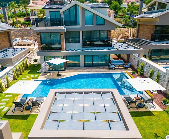 Fethiye Ovacık'ta Modern Tasarımlı, Özel Havuzlu, Saunalı Villa - 1