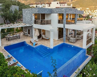 Kaş Kalkan'da Deniz Manzaralı, Özel Havuzlu, Lüks Kiralık Villa - 3