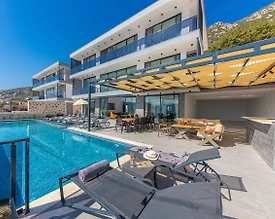 Kaş Kalkan'da Deniz Manzaralı, Sonsuzluk Havuzlu, Lüks Villa - 2
