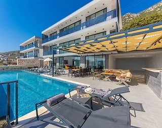 Kaş Kalkan'da Deniz Manzaralı, Sonsuzluk Havuzlu, Lüks Villa - 2