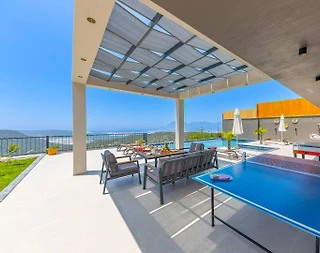 Kaş Üzümlü'de Muhteşem Manzaralı, Özel Havuzlu, Lüks Villa - 5