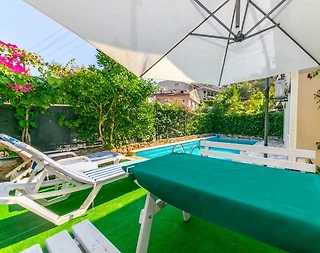 Muğla Marmaris'te Yeşillikler İçerisinde, Özel Havuzlu, Kiralık Villa - 5