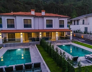 Marmaris Çamlı'da Sakin Doğada, Özel Havuzlu, İkiz Villa - 2