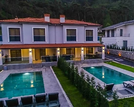Marmaris Çamlı'da Sakin Doğada, Özel Havuzlu, İkiz Villa - 2