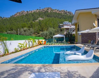 Marmaris Orhaniye'de Kuş Sesleri Eşliğinde, Huzurlu Villa - 1