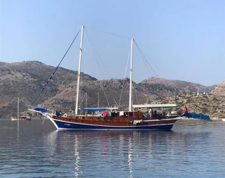 Marmaris Selimiye'de 25 Metre Uzunluğunda, 7 Kabinli, Konforlu Gulet - 3