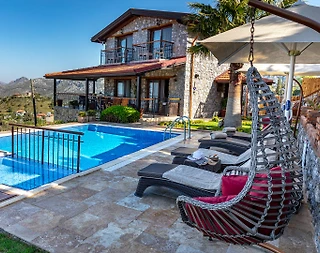 Marmaris Söğüt'de Enfes Deniz Manzaralı, Özel Havuzlu, Lüks Villa - 1