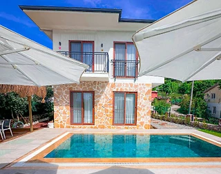 Marmaris Söğüt'de Huzurlu Doğa İçerisinde, Özel Havuzlu, Ferah Villa - 3