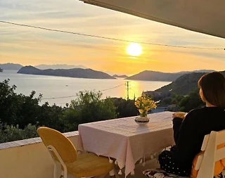 Marmaris Söğüt'te Deniz Manzaralı, 4 Kişilik, Konforlu Tatil Evi - 2