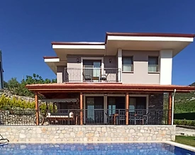 Marmaris Söğüt'te Deniz ve Doğa Manzaralı, Özel Havuzlu, Kiralık Villa - 3