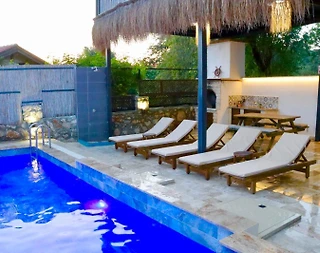 Marmaris Söğüt'te Deniz ve Doğa Manzaralı, Özel Havuzlu, 2+1 Villa - 2