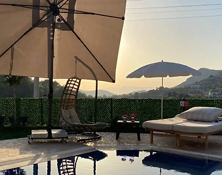 Marmaris Söğüt'te Doğa Manzaralı, Özel Havuzlu, Bahçeli Villa - 5