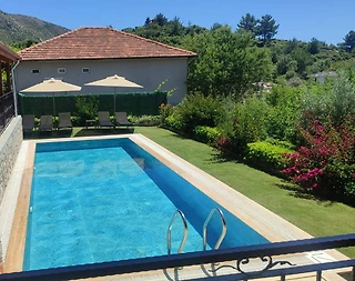 Marmaris Söğüt'te Doğa ve Deniz Manzaralı, Özel Havuzlu, Bahçeli Villa - 5