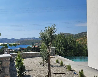 Marmaris Söğüt'te Enfes Deniz Manzaralı, Özel Havuzlu, Şık Villa - 2