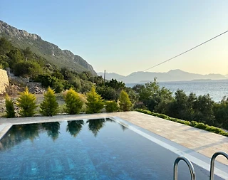 Marmaris Söğüt'te Deniz Manzaralı, Özel Havuzlu, Kiralık Lüks Villa - 1