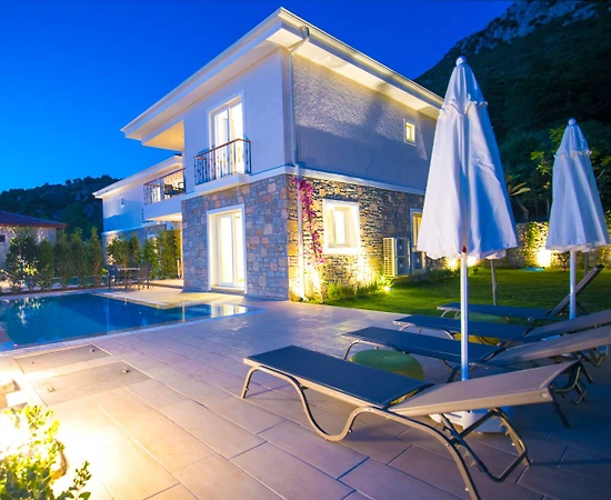 Marmaris Söğüt'te Modern Tasarımlı, Özel Havuzlu, Bahçeli Villa - 1