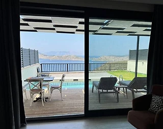 Marmaris Söğüt'te Muhteşem Deniz Manzaralı, Özel Havuz, 1+1 Villa - 3